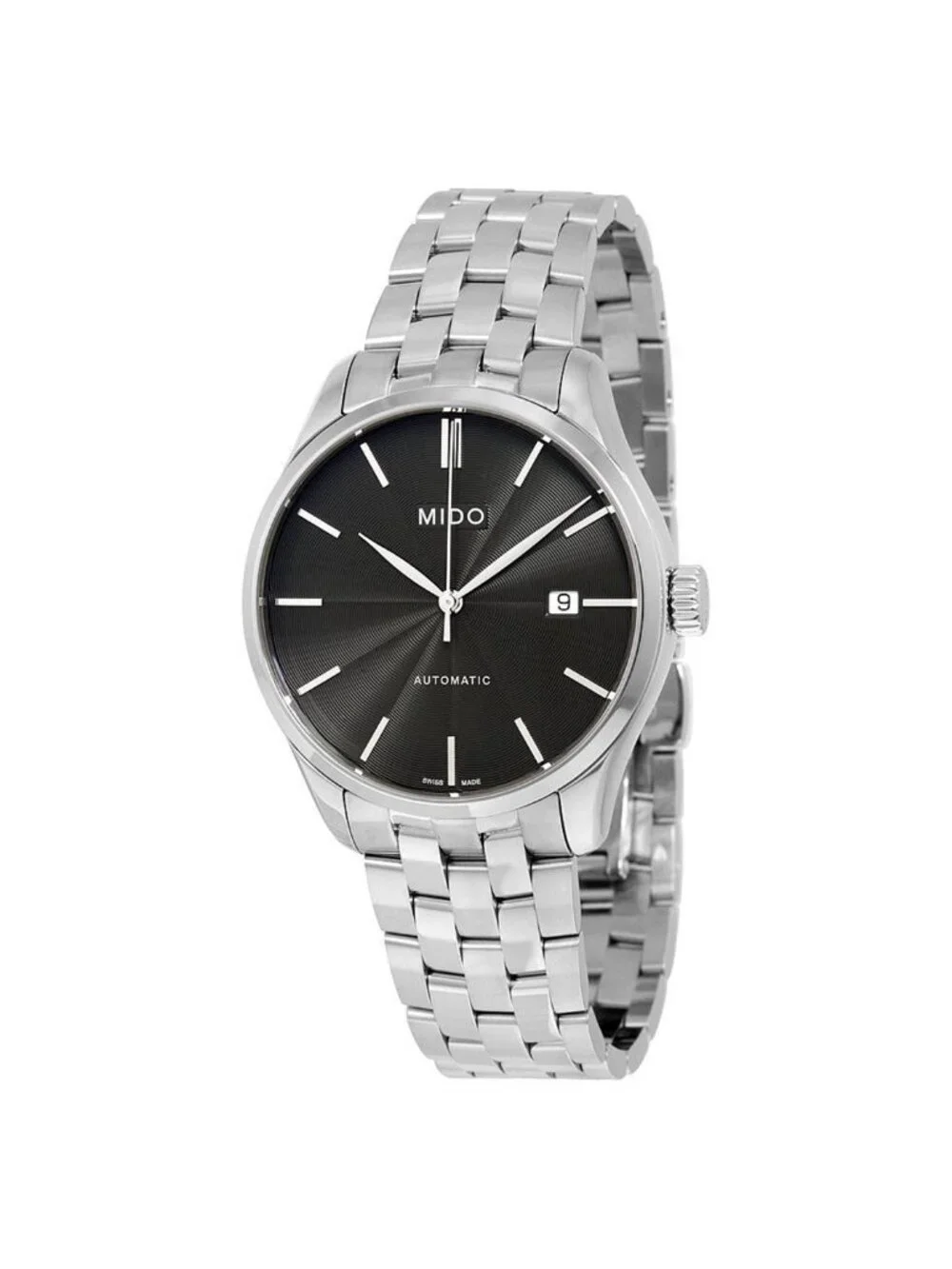NWT Mido Belluna II Automatic Black Dial Men's Watch